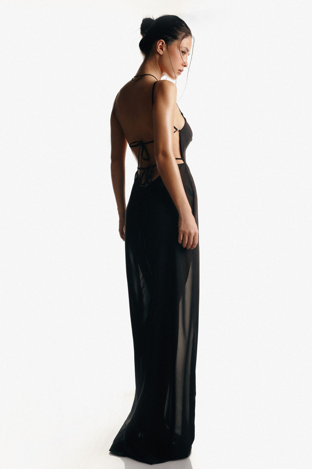 FLEMISH KNOT DRESS | BLACK